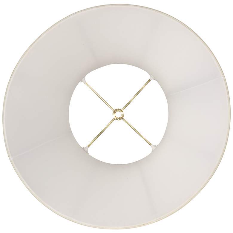 Image 3 Oyster Silk Bell Lamp Shade 10x20x15 (Spider) more views