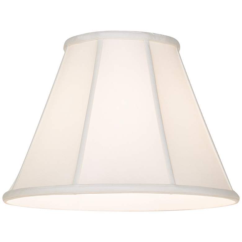 Image 2 Oyster Silk Empire Shade 6.5x12x9.5 (Spider) more views
