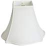 1_Oyster White Fancy Bottom Bell Square Shade 8x18x13 (Spider)