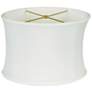1_Oyster White No Hug Retro Oval Lamp Shade 14x14x10 (Spider)
