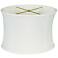 Oyster White No Hug Retro Oval Lamp Shade 14x14x10 (Spider)