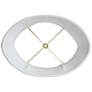 2_Oyster White No Hug Retro Oval Lamp Shade 14x14x10 (Spider) more views