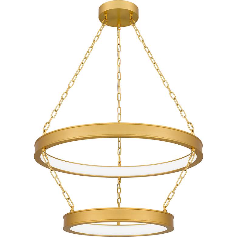 Image 2 Ozara Integrated LED Antique Brass Pendant Light more views
