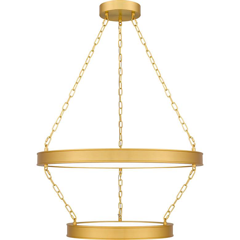 Image 3 Ozara Integrated LED Antique Brass Pendant Light more views