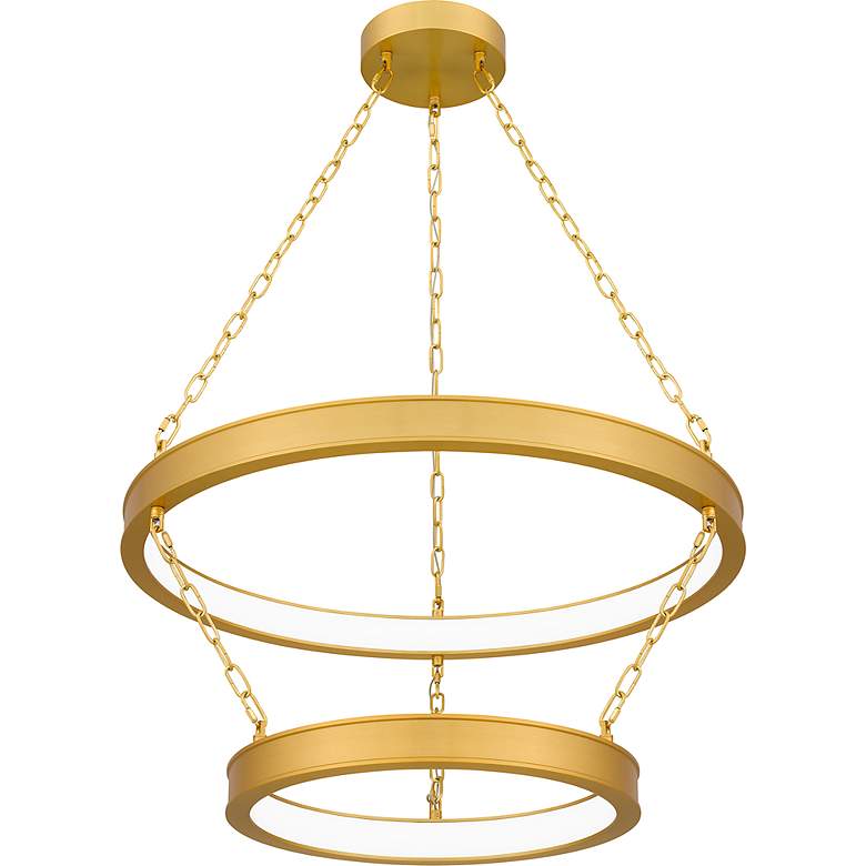 Image 4 Ozara Integrated LED Antique Brass Pendant Light more views