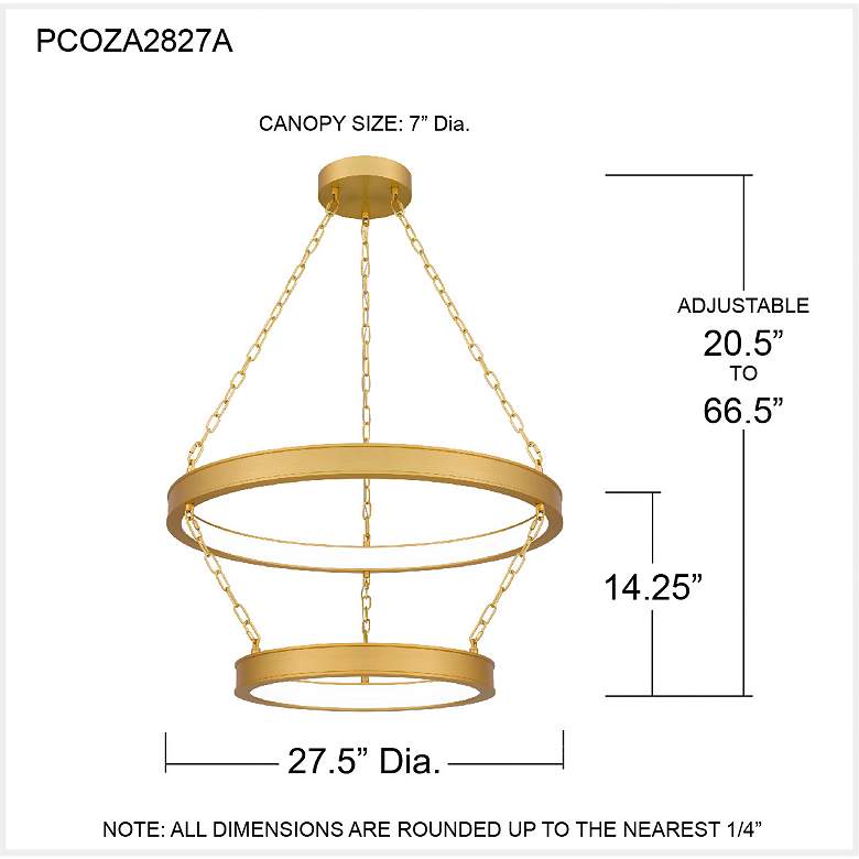 Image 7 Ozara Integrated LED Antique Brass Pendant Light more views