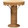 Pabla 27 1/2" Wide Natural Rattan Round Accent Table