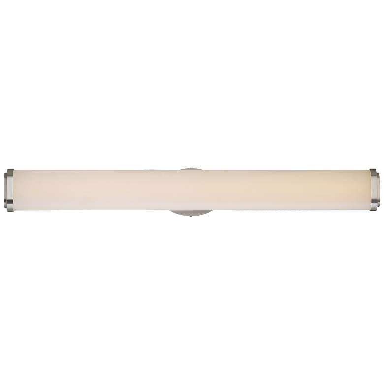 Image 1 Pace 36 in.; LED Wall Sconce; Brushed Nickel Finish White Acrylic Lens