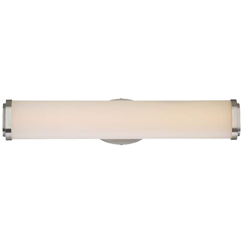 Image 1 Pace; Double LED Wall Sconce; Brushed Nickel Finish