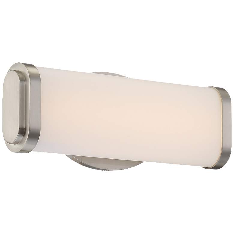 Image 1 Pace; Single LED Wall Sconce; Brushed Nickel Finish