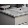 Pacific 30" Wide Ceramic Top White 2-Door Single Sink Vanity