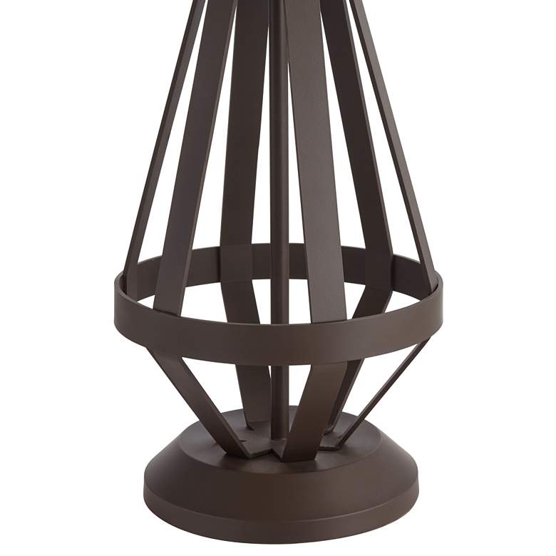Image 5 Pacific Coast 30 1/2" Tiffany-Style Amber Glass Pull Chain Table Lamp more views