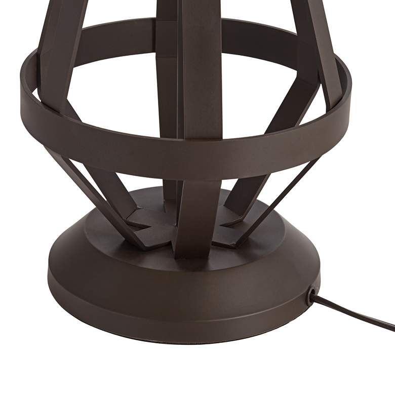Image 6 Pacific Coast 30 1/2" Tiffany-Style Amber Glass Pull Chain Table Lamp more views