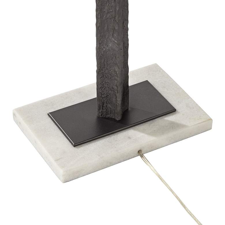 Image 5 Pacific Coast Ammon 66.8 inch Black Finish Faux Wood Sculpture Floor Lamp more views