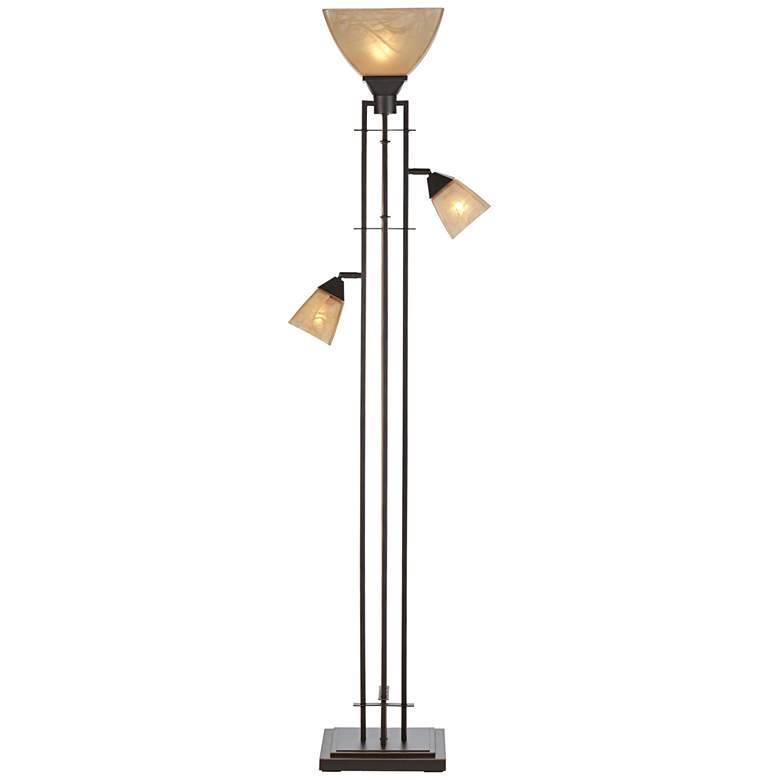 Image 4 Pacific Coast City Lines 72 inch Bronze 3-Light Torchiere Floor Lamp more views