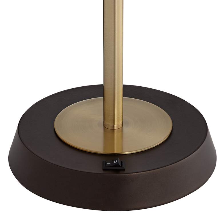 Image 4 Pacific Coast Dearborn 29" Industrial Bronze and Brass USB Table Lamp more views