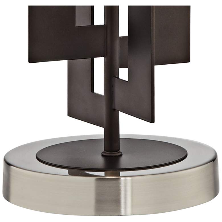 Image 4 Pacific Coast Deville 25" Bronze Geometric Metal Table Lamp more views