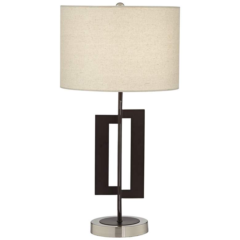 Image 5 Pacific Coast Deville 25" Bronze Geometric Metal Table Lamp more views