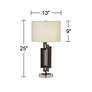 6_Pacific Coast Deville 25" Bronze Geometric Metal Table Lamp more views