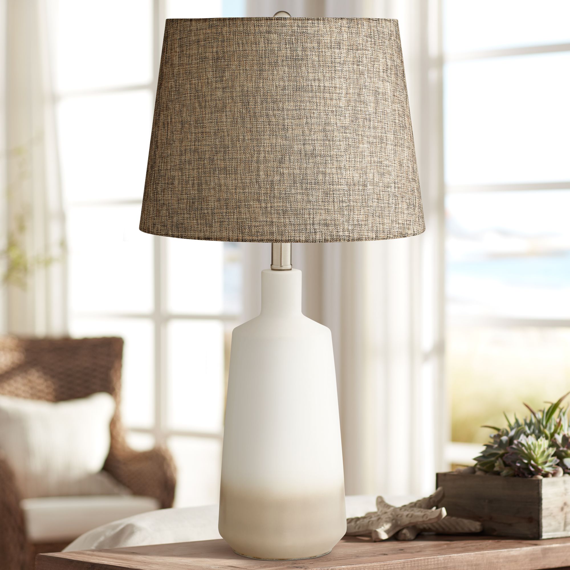 Image Pacific Coast Harlow 26 1/2" Modern Farmhouse Ceramic Table Lamp
