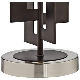 Image4 of Pacific Coast Lightin Deville Bronze Geometric Panels Metal Table Lamp more views
