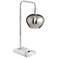 Pacific Coast Lighting 24" Modern Offset Arm Smoke Glass Table Lamp