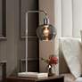 1_Pacific Coast Lighting 24" Modern Offset Arm Smoke Glass Table Lamp