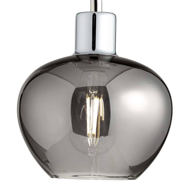 Image 3 Pacific Coast Lighting 24" Modern Offset Arm Smoke Glass Table Lamp more views