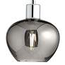 3_Pacific Coast Lighting 24" Modern Offset Arm Smoke Glass Table Lamp more views