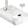 4_Pacific Coast Lighting 24" Modern Offset Arm Smoke Glass Table Lamp more views