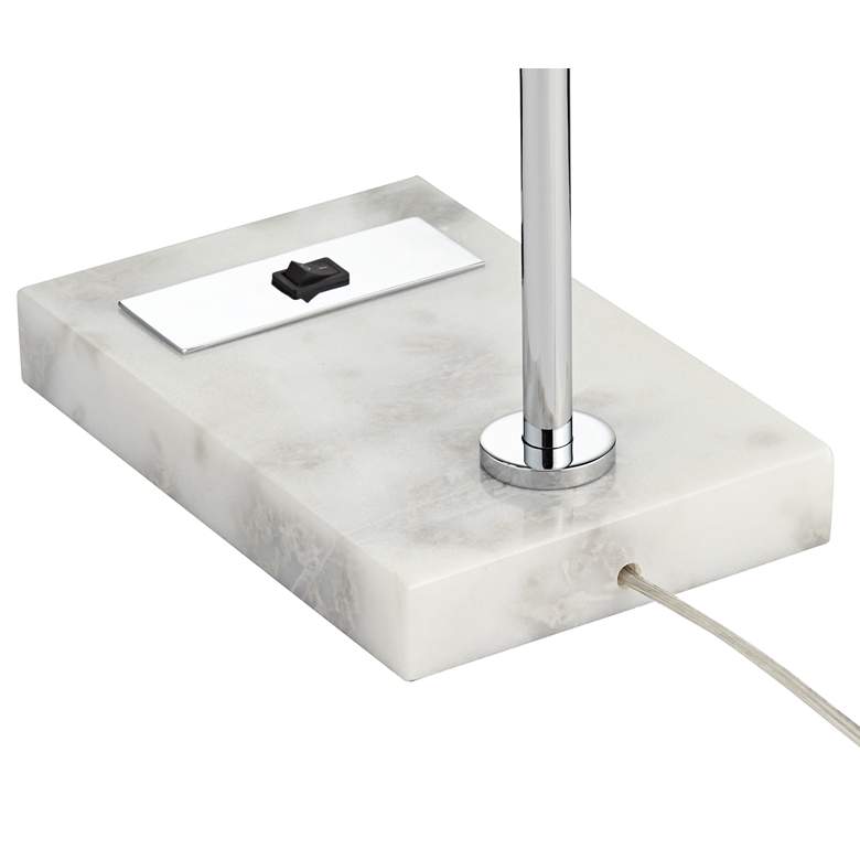 Image 5 Pacific Coast Lighting 24" Modern Offset Arm Smoke Glass Table Lamp more views