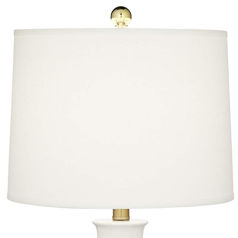 Pacific Coast Lighting 26 1/2" White Ceramic Table Lamps Set of 2