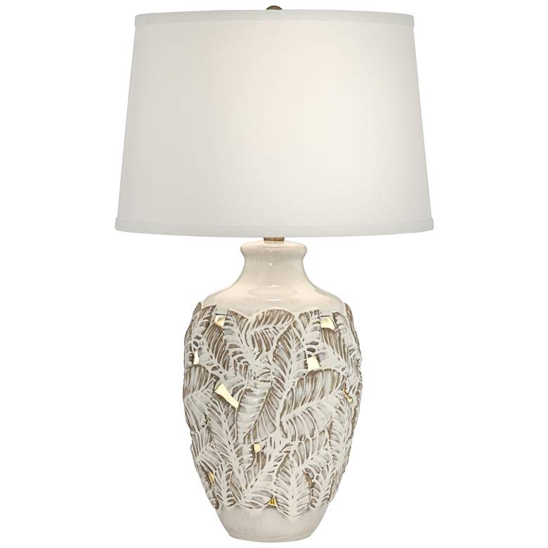 Image 2 Pacific Coast Lighting 26" Palm Bay Table Lamp with Night Light