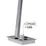 Pacific Coast Lighting 26" Tilted Modern Outlet USB Table Lamp