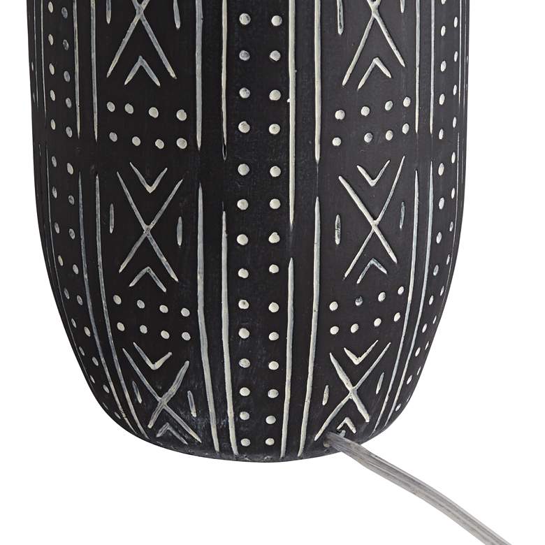 Image 4 Pacific Coast Lighting 31 1/4" Black Geometric Pattern Table Lamp more views