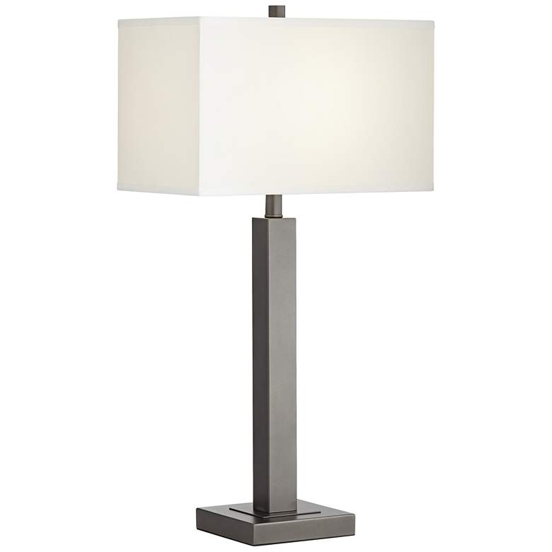 Image 2 Pacific Coast Lighting 31" Metal Column Modern Table Lamp