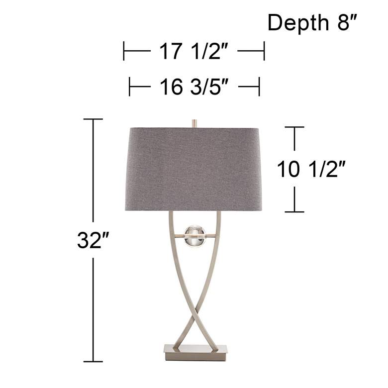 Image 7 Pacific Coast Lighting 32" High Open Frame Acrylic Ball Table Lamp more views