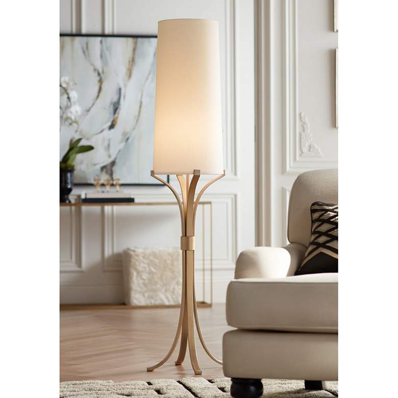 Image 1 Pacific Coast Lighting 4-Leg Soft Gold with Tall Shade Floor Lamp
