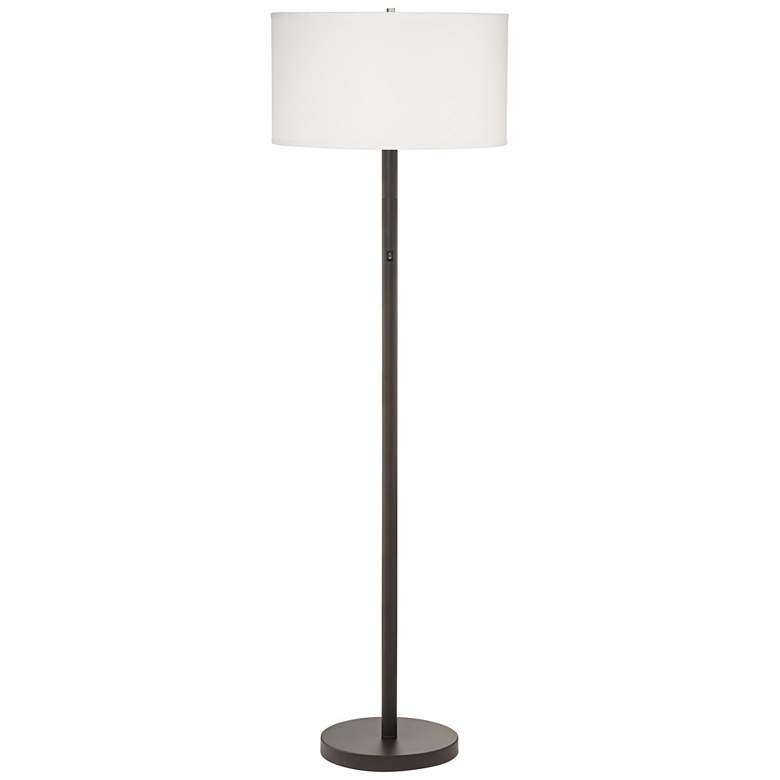 Image 1 Pacific Coast Lighting 58 inch High Dark Bronze Modern Stick Floor Lamp