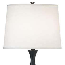Image2 of Pacific Coast Lighting 60" Matte Black Candlestick Base Table Lamp more views