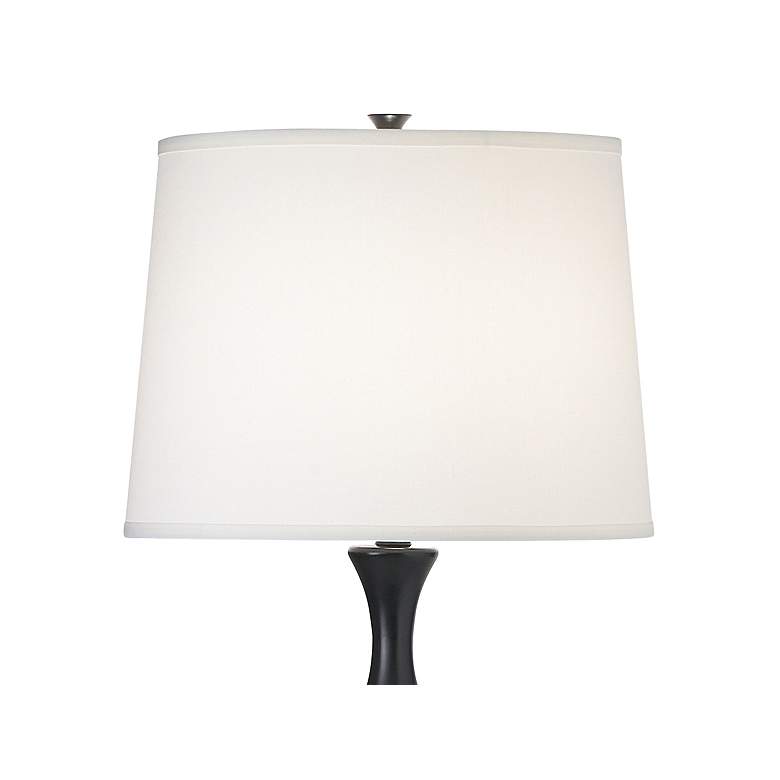 Image 2 Pacific Coast Lighting 60 inch Matte Black Candlestick Base Table Lamp more views