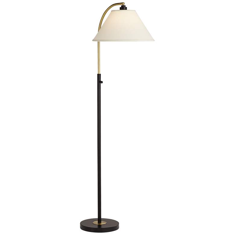 Image 6 Pacific Coast Lighting 62 1/2 inch High Black and Gold Arc Arm Floor Lamp more views