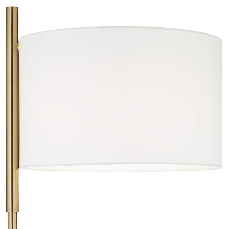 Image 3 Pacific Coast Lighting 64" Offset Shade Warm Gold Modern Floor Lamp more views