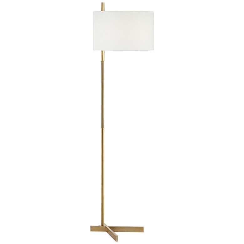 Image 6 Pacific Coast Lighting 64 inch Offset Shade Warm Gold Modern Floor Lamp more views