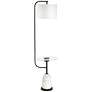 2_Pacific Coast Lighting 66" High Black and Marble USB Table Floor Lamp