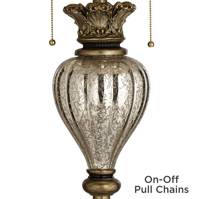 Image 4 Pacific Coast Lighting 66 inch Mercury Glass Font Traditional Floor Lamp more views