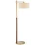 Pacific Coast Lighting 67" Offset Shade Brass Modern Floor Lamp