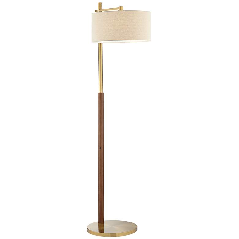 Image 6 Pacific Coast Lighting 67 inch Offset Shade Brass Modern Floor Lamp more views