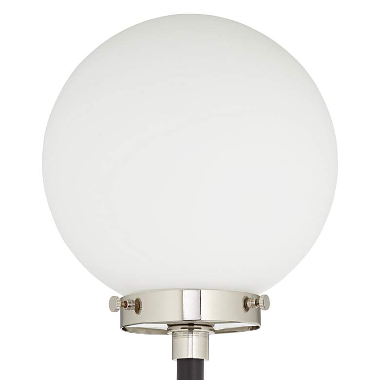 Image 3 Pacific Coast Lighting 68" Black White Globe 3-Light Pole Floor Lamp more views