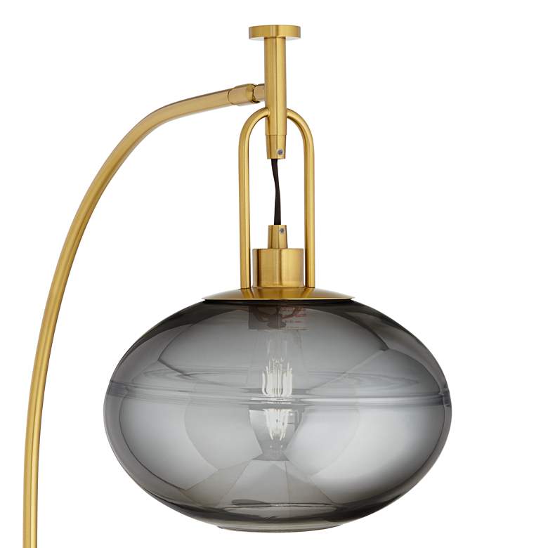 Image 3 Pacific Coast Lighting 69 inch Gray Orb and Gold Modern Arc Floor Lamp more views